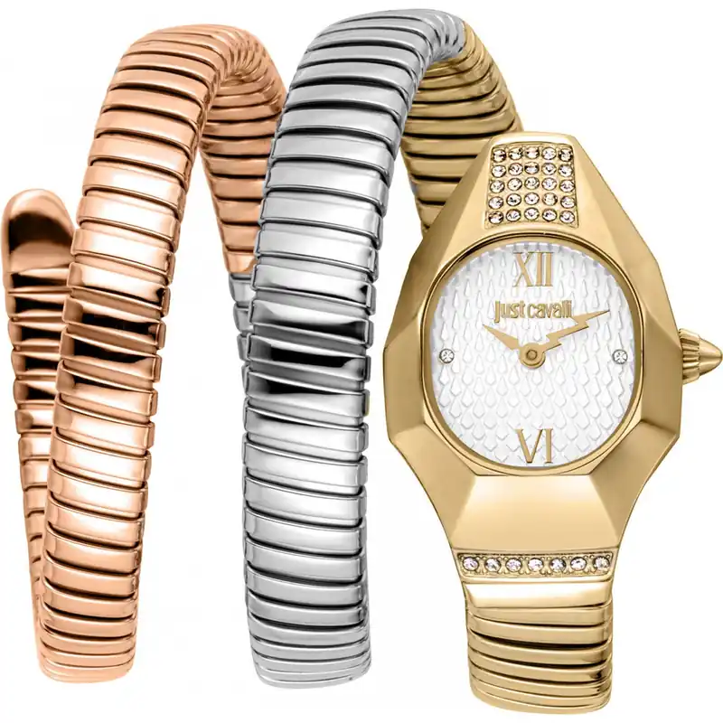 JC1L397M0095 Signature Snake 24mm Quartz Watch - Just Cavalli