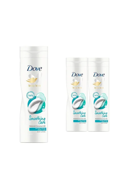 Nourishing 'Body Lotion' with Coconut Oil Soften & Refine 250ml, 3pk - Dove