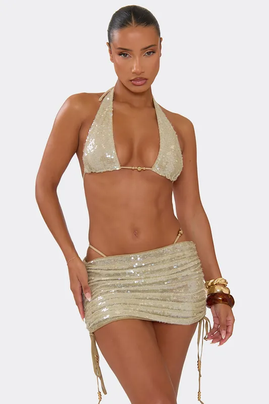 Ruched Mini Skirt - EGO