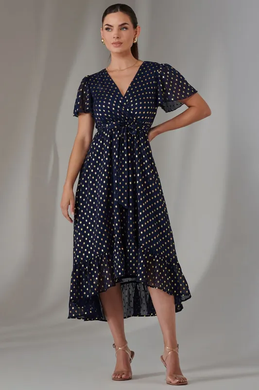 Petite Short Sleeve Midaxi Dress - Jolie Moi