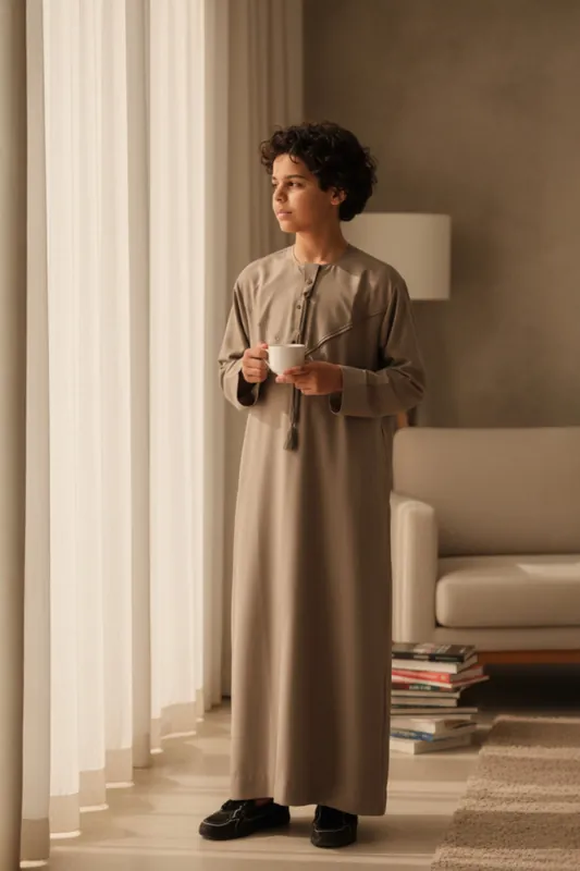 Eid Moroccan Jubba Robe Djellaba Ramadan Eid Thobe LFS- K-HM11