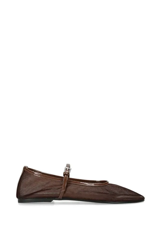 Mash Dark Brown' Fabric Flats - STEVE MADDEN