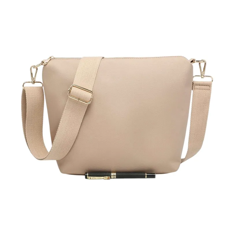 Sturdy Nylon Crossbody Pouch Bag with Adjustable Strap - Kitise