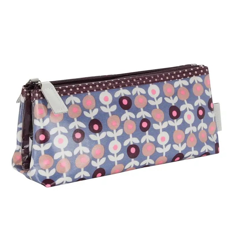 ''Lorton' Folding Makeup Bag - Smoke