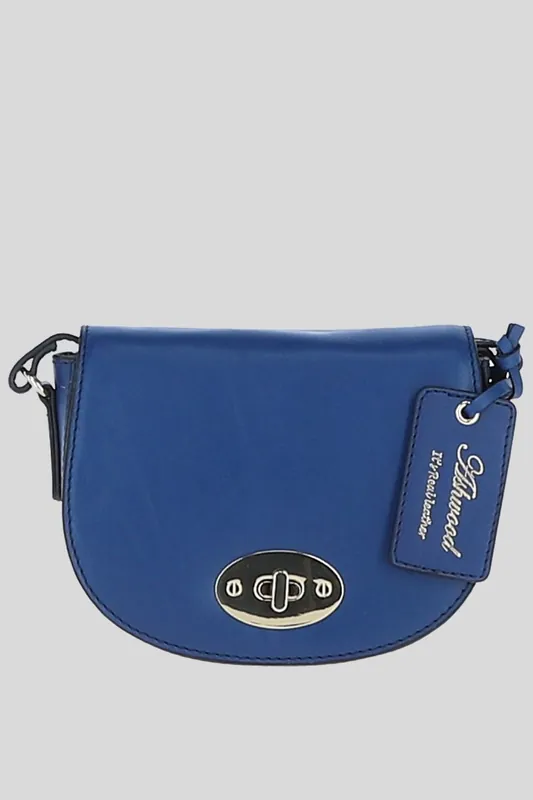 'Borsa della Moda' Real Leather Saddle Crossbody Bag - Ashwood Leather