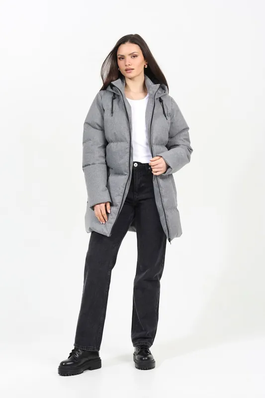 Long Hooded Padded Jacket - Brave Soul