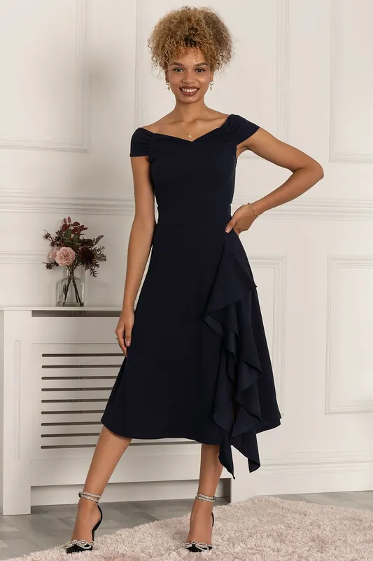 Desiree Frill Fit & Flare Dress - Jolie Moi
