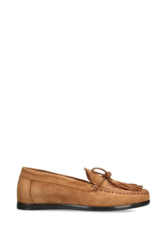 Yaira Tan Suede' Suede Flats - STEVE MADDEN