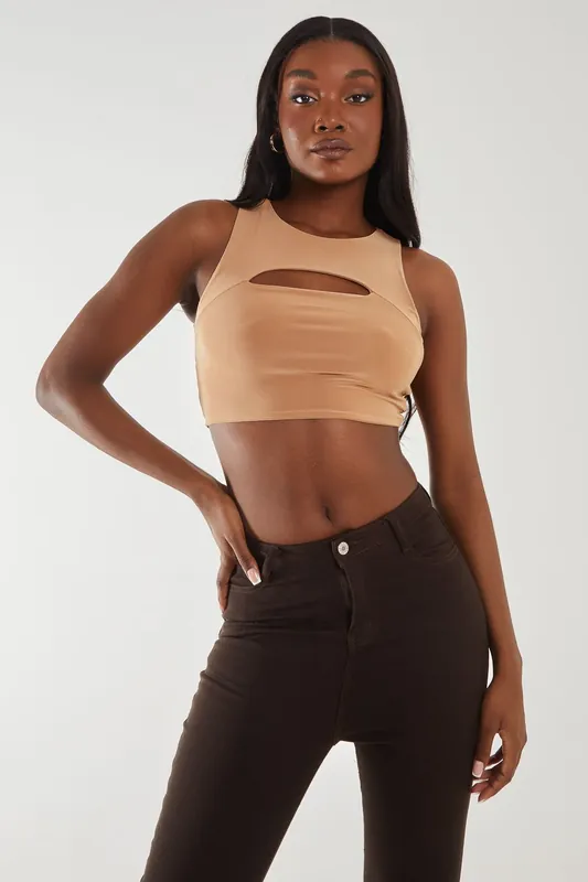 Letterbox Crop Top - Pink Vanilla