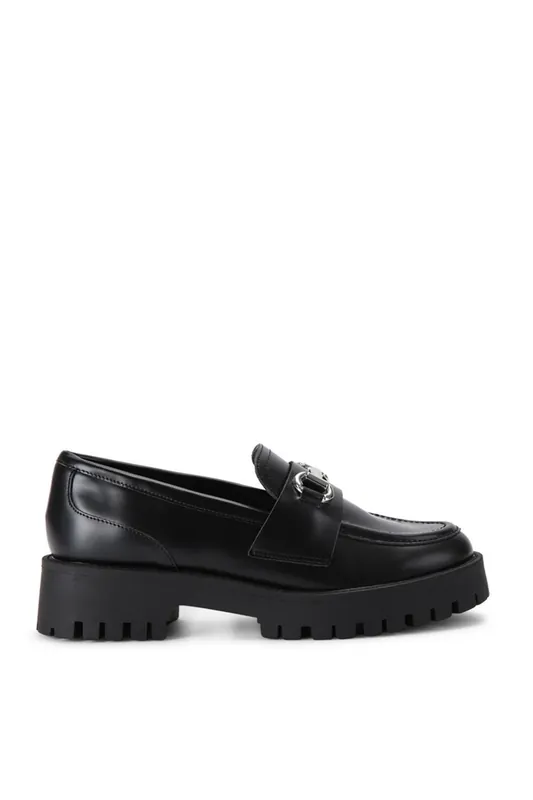 Lando Black' Leather Flats - STEVE MADDEN
