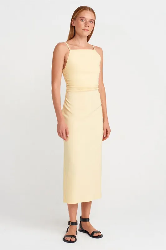Sleeveless Bodycon Midi Dress - Dilvin