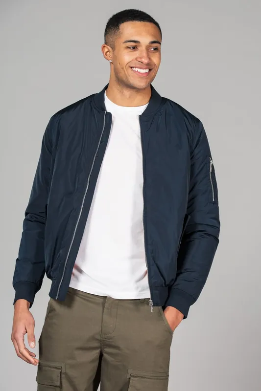Bomber Jacket with Zip Fastening - Tokyo Laundry