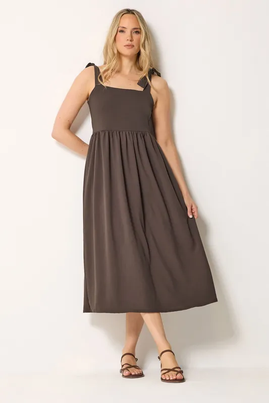 Tall Tie Detail Midi Sundress - Long Tall Sally