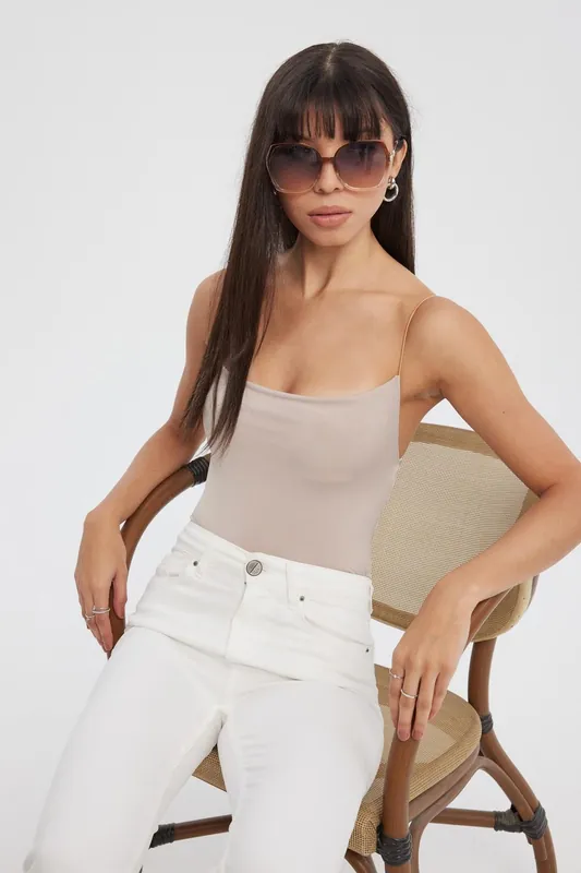 Spaghetti Strap Ruched Cami Top - Hiccup