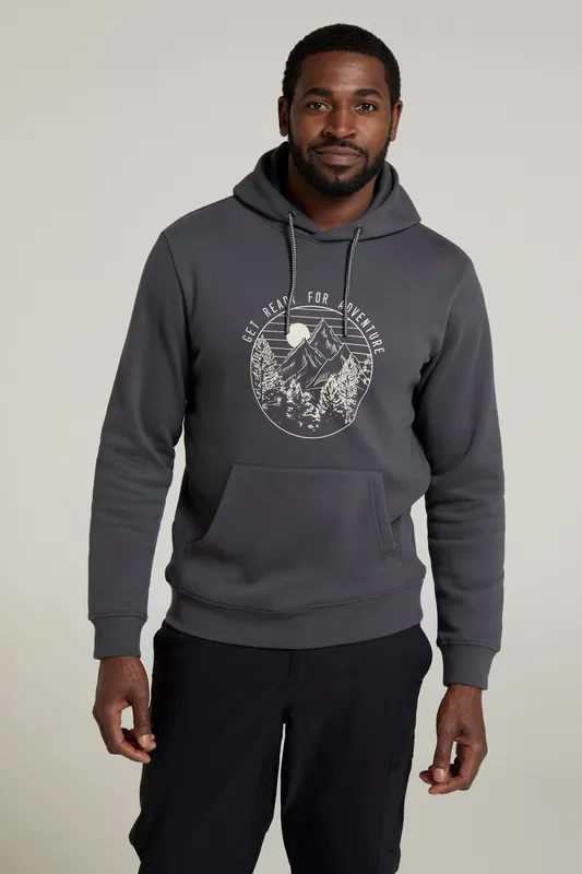 Get Ready for Adventure' Adjustable Graphic Overhead Hoodie - Mountain Warehouse