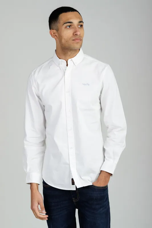 Cotton Oxford Long Sleeve Shirt - Tokyo Laundry