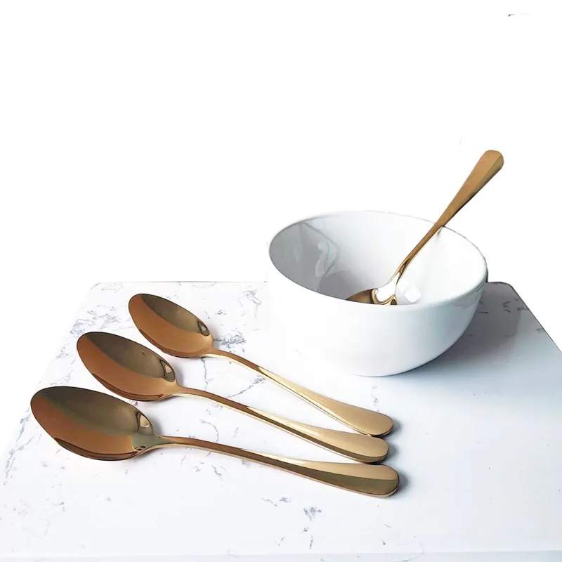 Dinner Spoon Gold Stainless Steel 6pcs - Glim & Glam