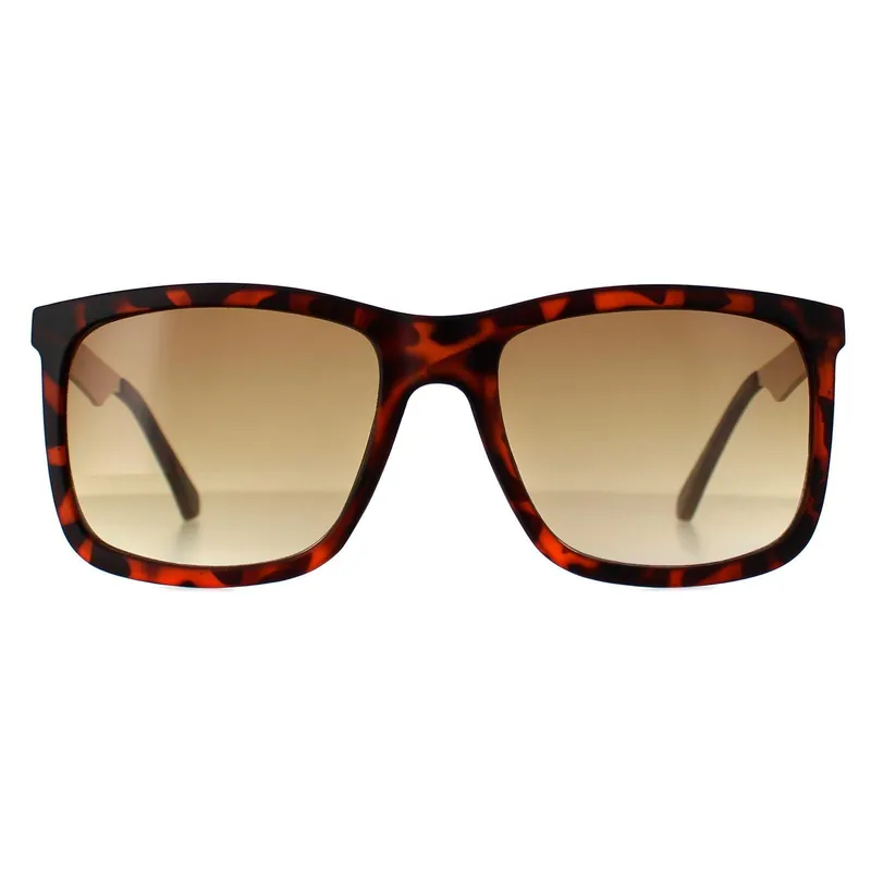Rectangle Dark Havana Brown Gradient GF0171 - Guess