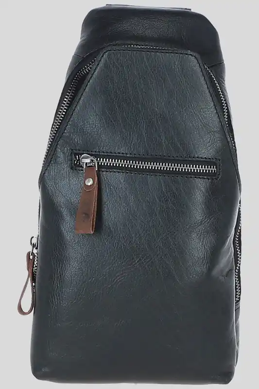 'Ciro' Exquisite Ashwood Leather Sling Bag