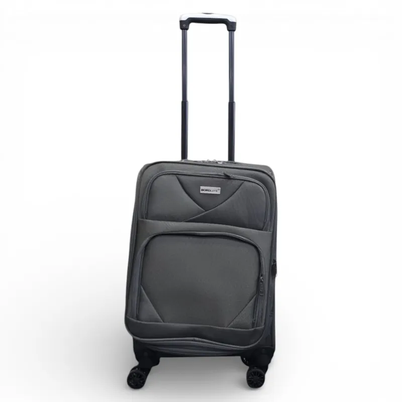 Soft Shell Lightweight Nylon 4 Wheel Cabin Suitcase - Seas