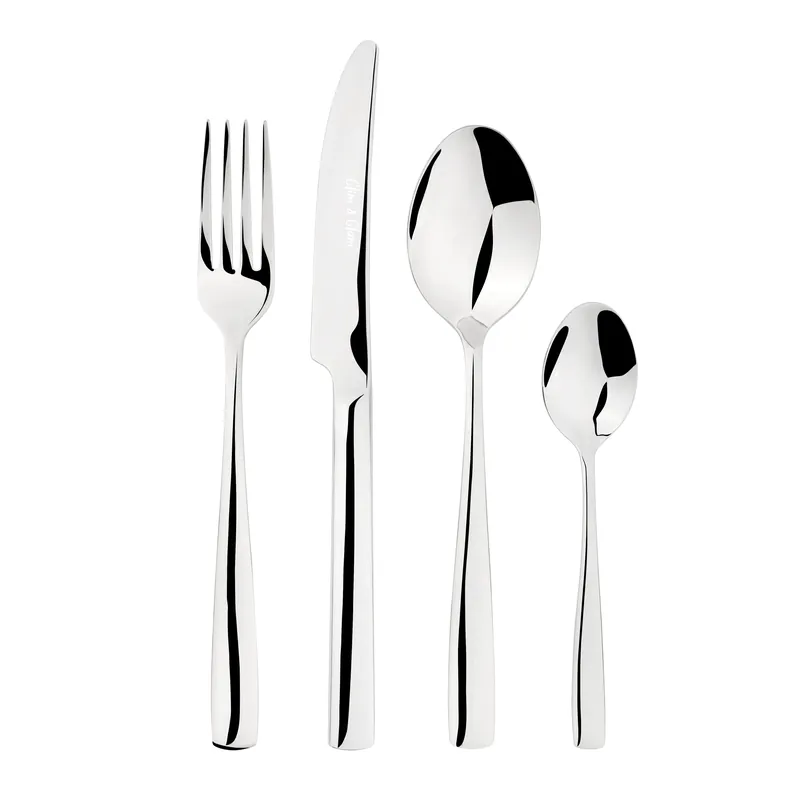 Cutlery Sets Stainless Steel 18/8 4pc Set Catering Simplicity - Glim & Glam