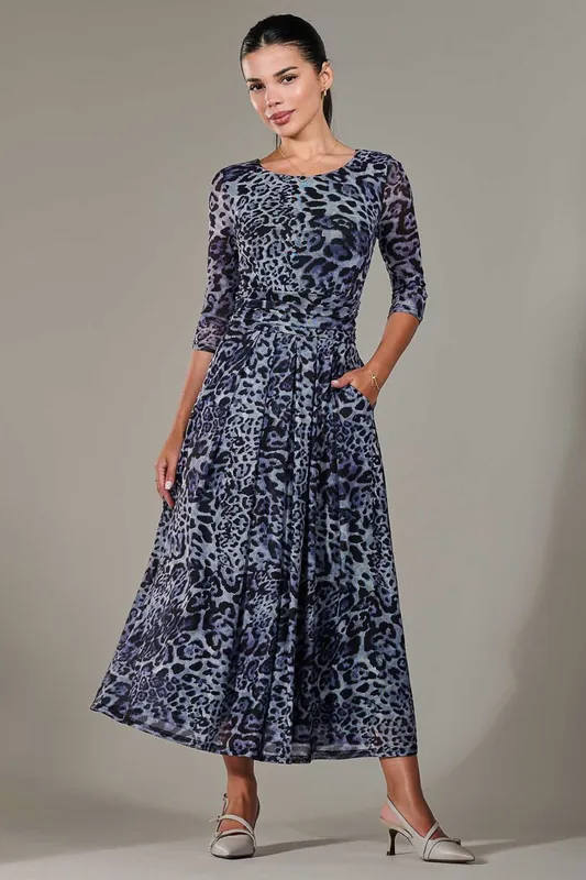 Petite Pleated Half Sleeve Midi Dress - Jolie Moi