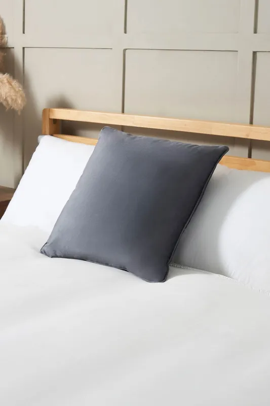 Small Velour Piped Cushion - BHS