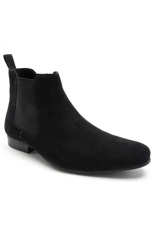 Stanway' Formal Suede Leather Mens Chelsea Boots - Thomas Crick
