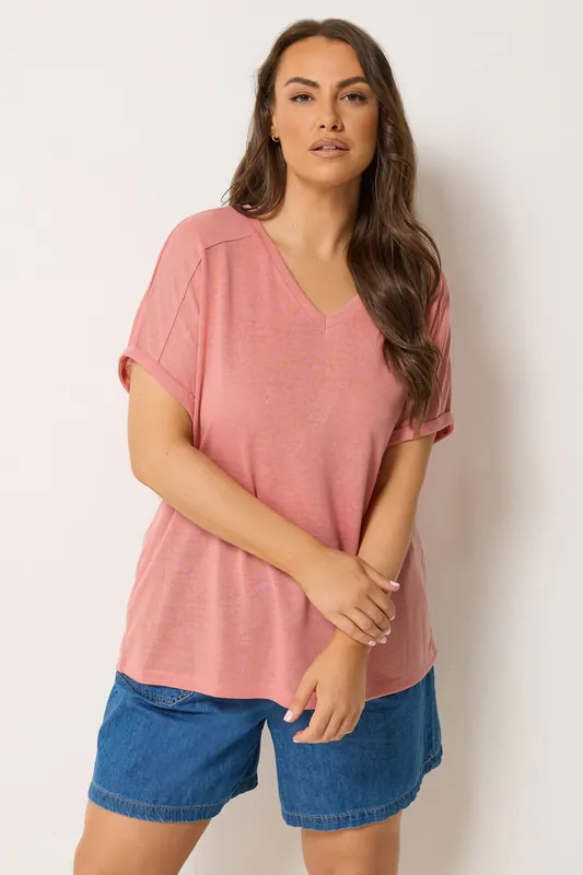 Linen Look T-Shirt