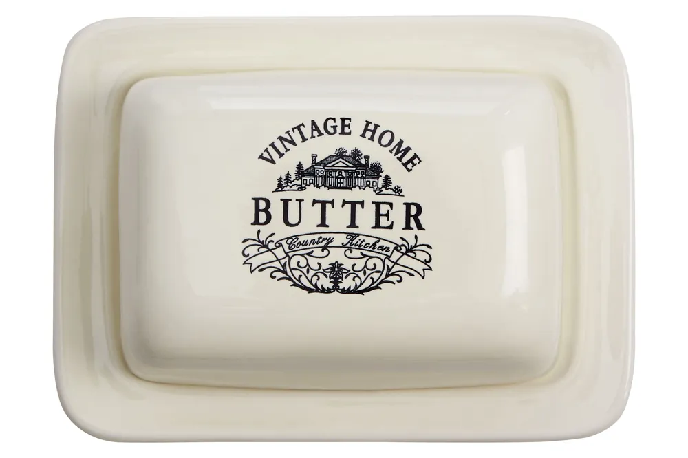 Vintage Home Cream Butter Dish - Orsina