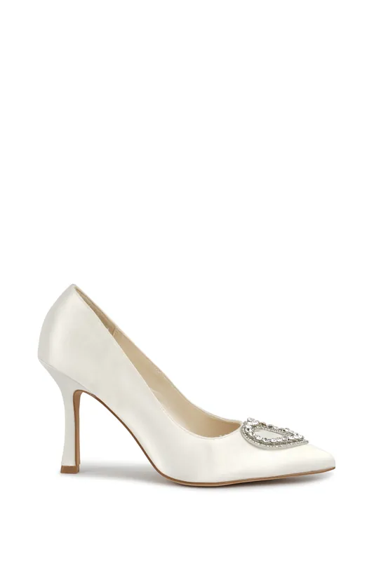 Clarice Stiletto Wedding Court Shoes - Paradox London