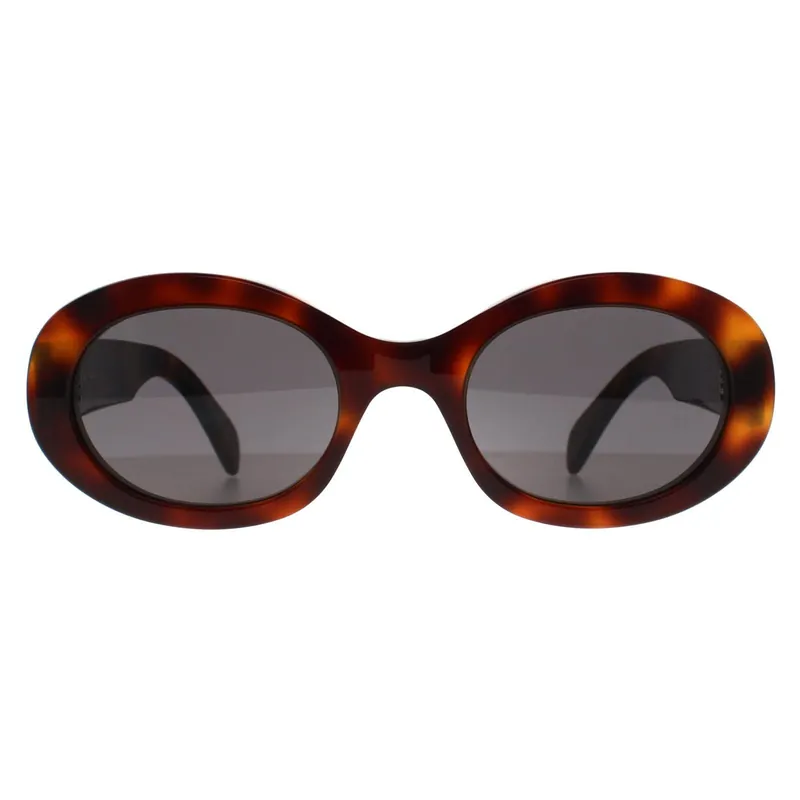 Oval Shiny Havana Grey CL40194U Triomphe - Celine