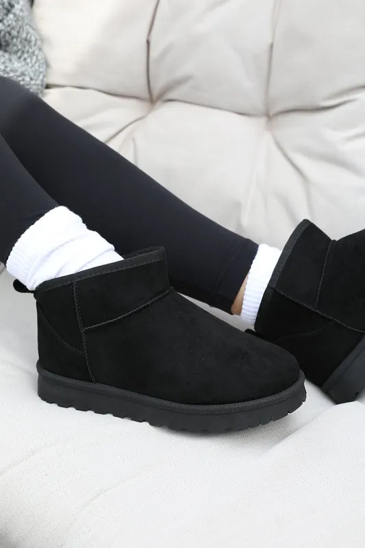 Pine' Faux Fur Lining Ankle Boots - Where's That From
