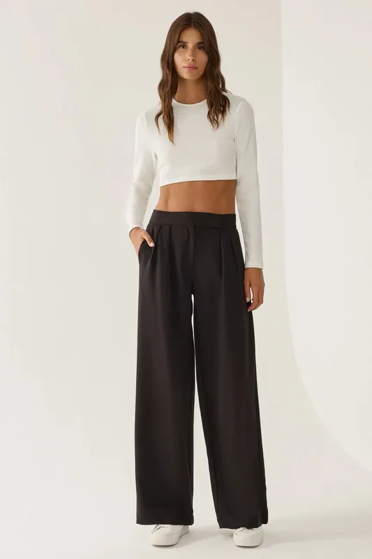 High Waist Wide Leg Pants - Hiccup