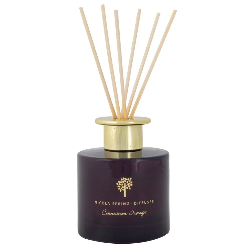 200ml Cinnamon Orange Reed Diffuser - Festive Scent with 8 Reeds