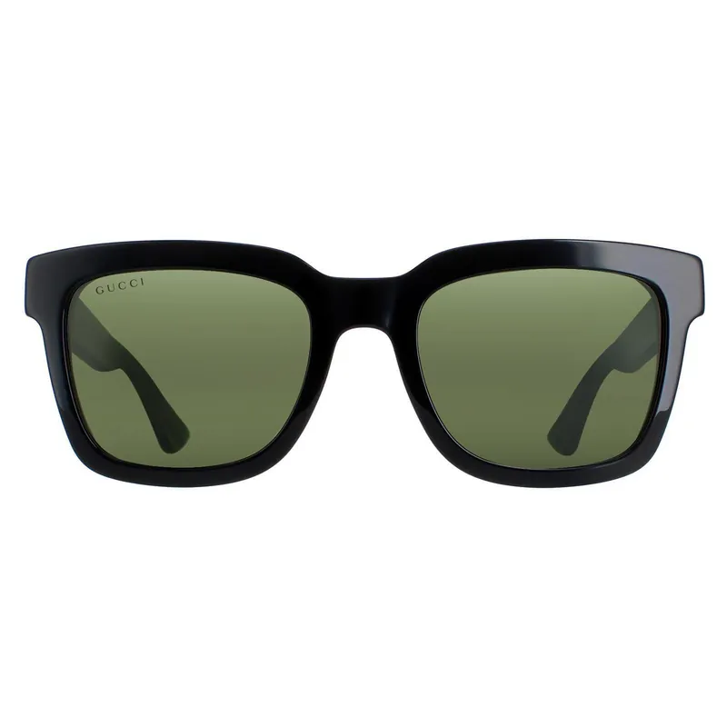 Rectangle Black and Green With Red Stripe Green GG0001SN - Gucci
