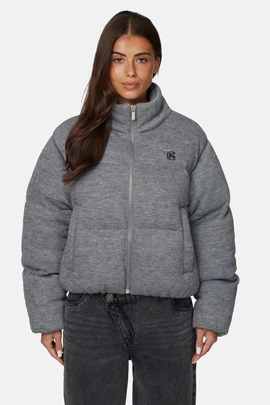 Knitted Padded Jacket - Good For Nothing