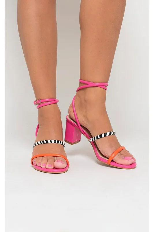 Annie Ankle Strappy Heeled Sandals - IKRUSH