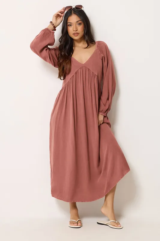 Petite Tie Smock Dress - PixieGirl