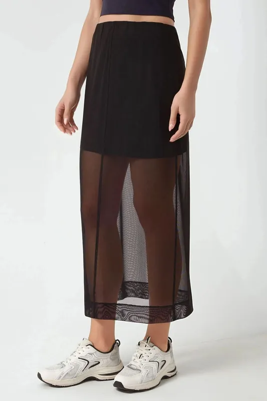 High Waist Lace Midi Skirt Pika Collection - Hiccup