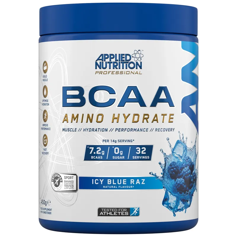 BCAA Amino Hydrate Powder - Blue Raspberry - 32 Servings
