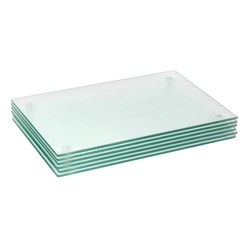 6x Glass Placemats - 40 x 30cm - Dining Table Place Mats Protectors