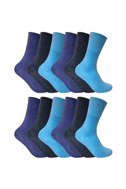 12 Pairs Thin Non Elastic Thermal Diabetic Socks - Sock Snob