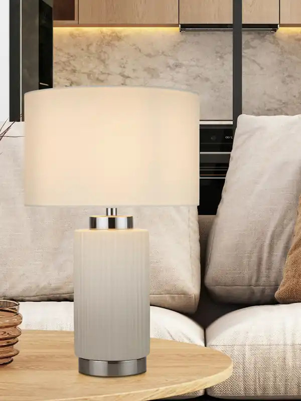 Ceramic Chrome Table Lamp Table Lamp - Lighting Collection