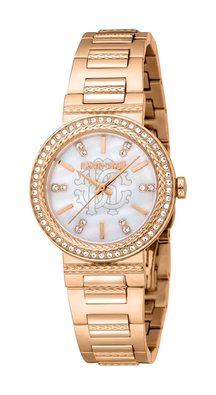 Women Stainless Steel Rose Gold Color Watch - Roberto Cavalli
