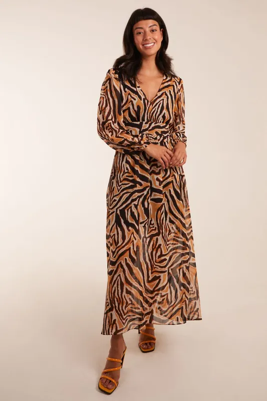 V Neck Maxi Dress - Blue Vanilla