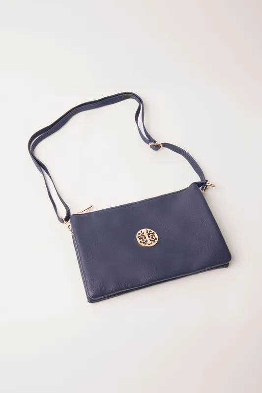 Clutch Pouch With Strap - Blue Vanilla