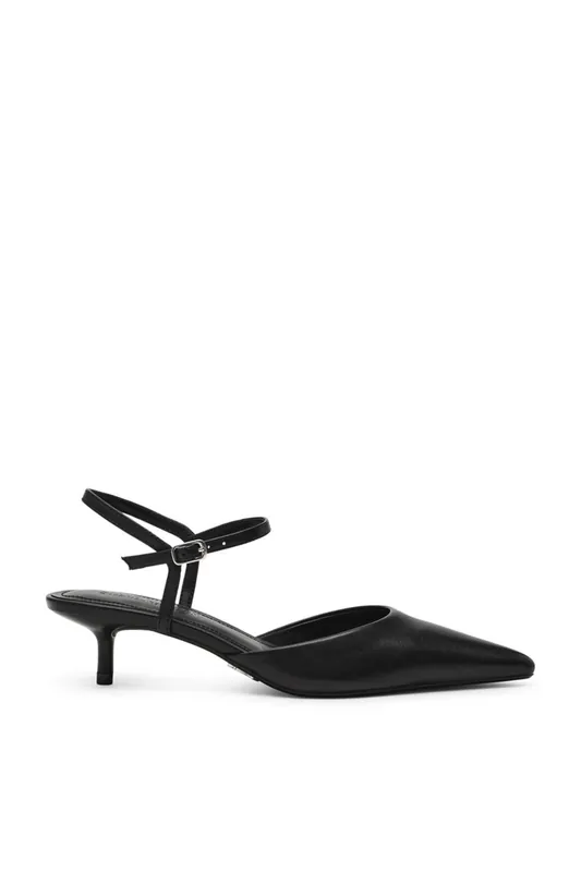 Adelaide Heel Black' Leather Heels - STEVE MADDEN