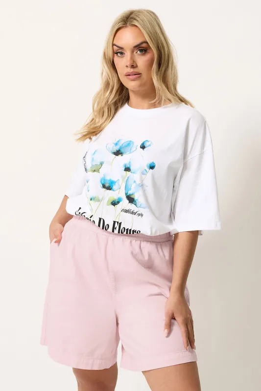 Pull On Denim Shorts - Yours