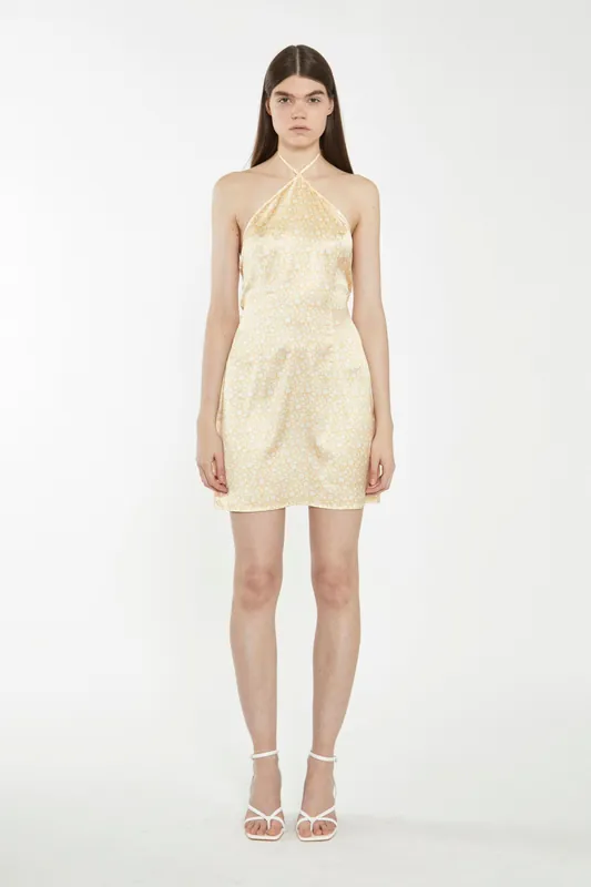 Fitted Halterneck Mini Dress - Shnoo